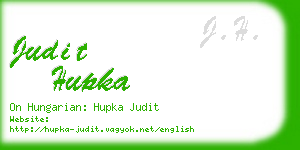 judit hupka business card